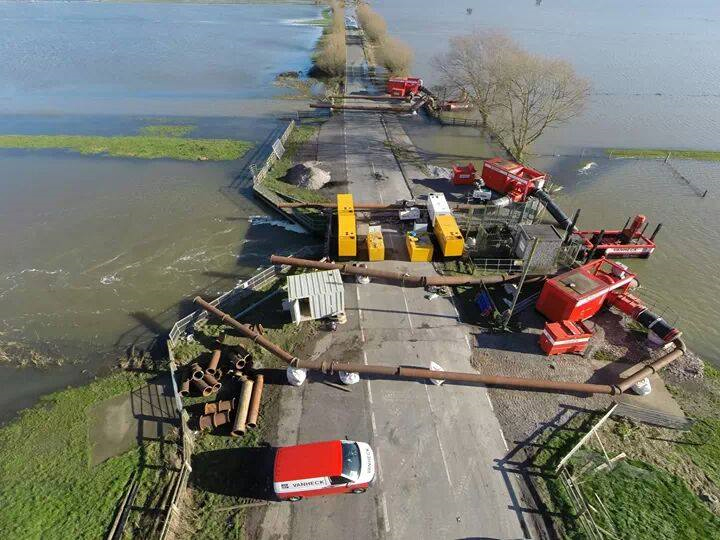 UK: New pumping strategy is to relief flood Somerset levels